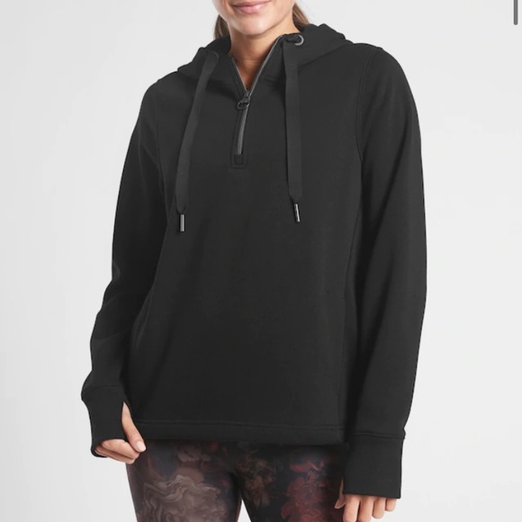 Athleta Tops - SOLD❌Athleta Cozy Karma 1/4 zip hoodie